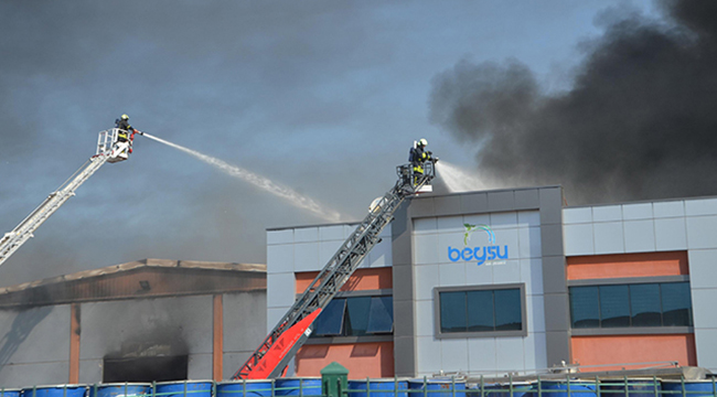 DENİZLİ OSB’DE FABRİKA YANGINI