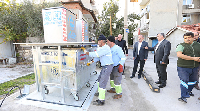 80 ADET YER ALTI ÇÖP KONTEYNIRI ALINDI