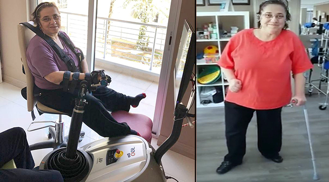 TEKERLEKLİ SANDALYE İLE GELDİ YÜRÜYEREK ÇIKTI