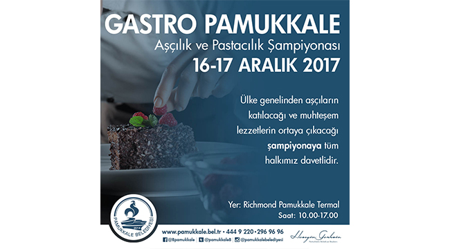 GÜRLESİN, GASTRONOMİ ŞAMPİYONASI'NA EV SAHİPLİĞİ YAPACAK