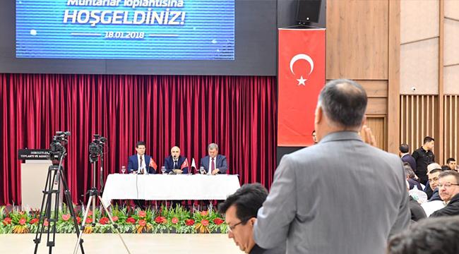 VALİ KARAHAN, MERKEZEFENDİ MUHTARLARINI DİNLEDİ