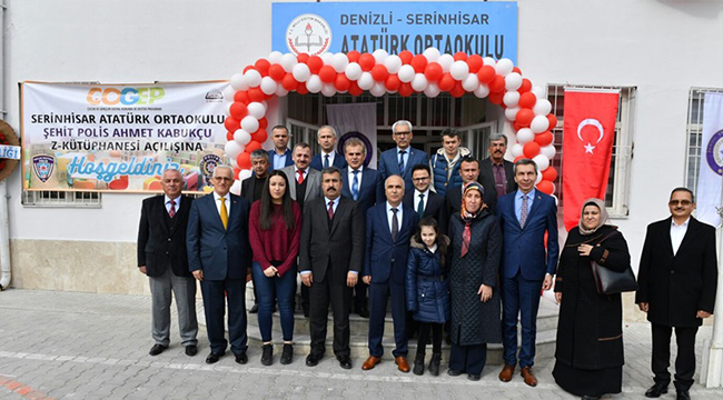 ŞEHİT POLİS AHMET KABUKÇU Z KÜTÜPHANESİ AÇILDI