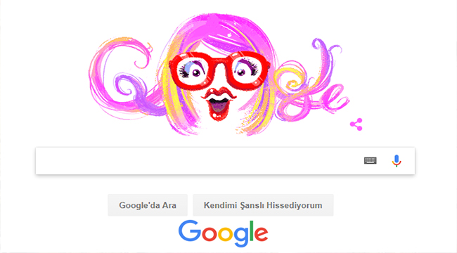 GOOGLE'DAN AYSEL GÜREL'E ÖZEL DOODLE