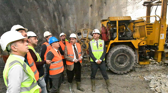 KARAHAN HONAZ TÜNELLERİNDE İNCELEME YAPTI