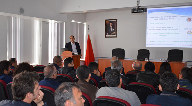 GÜBRE DENETÇİ EĞİTİMİ DÜZENLENDİ