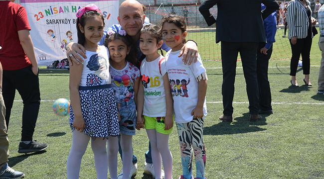 BAŞKAN ÖZBAŞ, ÇOCUKLARIN COŞKUSUNA ORTAK OLDU