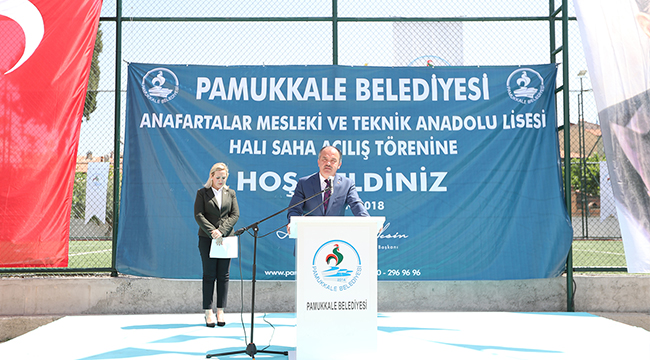 ANAFARTALAR LİSESİ’NE HALI SAHA VE TESİS