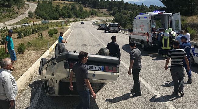 KALE’DE KORKUTAN KAZA:1 YARALI