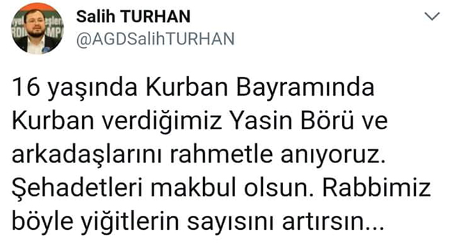 AGD BÖRÜ VE ARKADAŞLARINI UNUTMADI