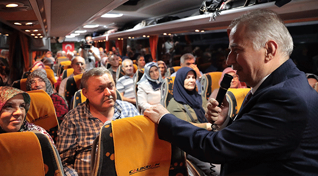 KAFİLEYİ BAŞKAN ZOLAN UĞURLADI