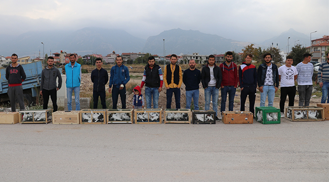 20 DERNEK ÜYESİ 500 GÜVERCİN UÇURDU