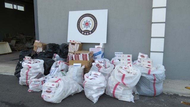 36 BiN KAÇAK SİGARA ELE GEÇİRİLDİ