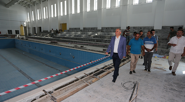 KARAHASANLI YÜZME HAVUZU’NUN KABA iNŞAATI BiTTi