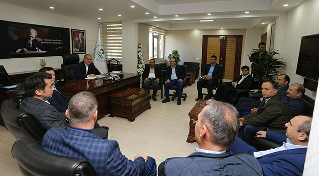 BAŞKAN GÜRLESİN MAKSİAD YÖNETİMİNİ AĞIRLADI