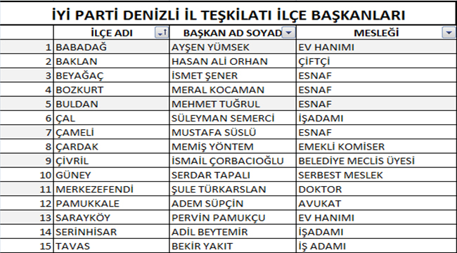 DENİZLİ İYİ PARTİ KAMUOYUNUN KARŞISINA ÇIKTI