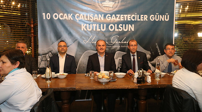 GÜRLESİN DENİZLİ BASININA YEMEK VERDİ