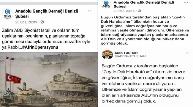 AGD’DEN ZEYTİN DALI HAREKATI AÇIKLAMASI