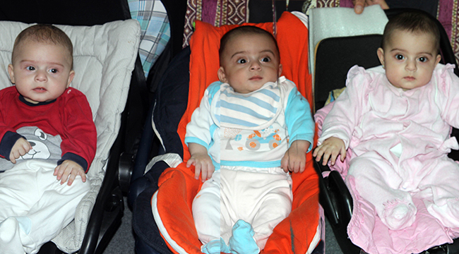 ÜÇÜZLERİNE RECEP, TAYYİP, EMİNE İSMİ VERDİLER