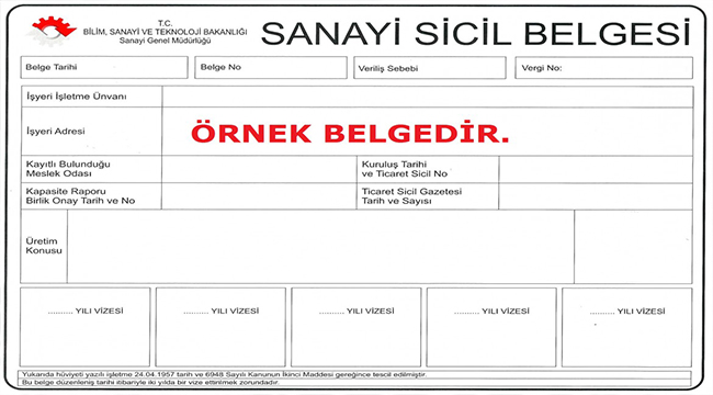 YILLIK İŞLETME CETVELLERİNİ GÖNDERMEYİ UNUTMAYIN!