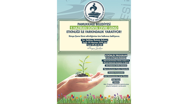 PAMUKKALE BELEDİYESİ’NDEN ÇEVRE GÜNÜ ETKİNLİĞİ