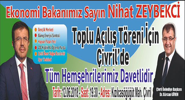 ÇİVRİL’DE TOPLU AÇILIŞ TÖRENİ