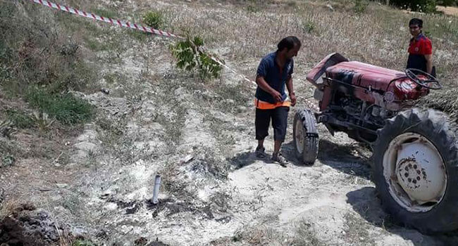 ÇAMELİ KALINKOZ’DA TRAKTÖR KAZASI