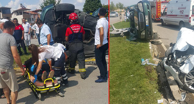 DENİZLİ'DE TRAFİK KAZASI: 1 ÖLÜ, 3 YARALI