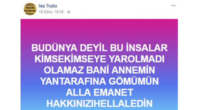 BiR iNTiHAR HABERiDE HONAZ’DAN