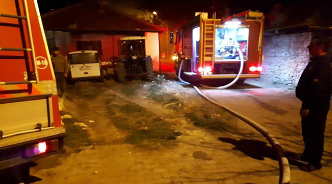 EV BÜYÜK HASAR GÖRDÜ