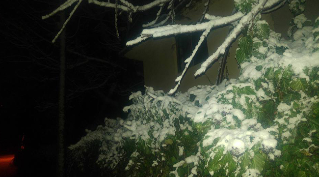 KINIKYERİ KARLI SABAHA UYANDI