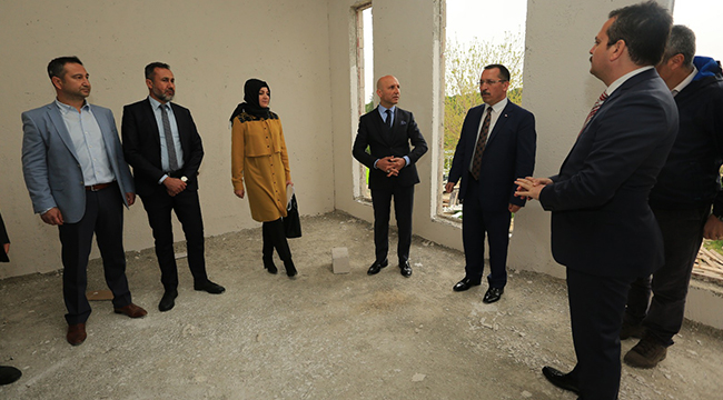 PROJESİ ARAZİDEKİ AĞAÇLARA GÖRE ÇİZİLDİ
