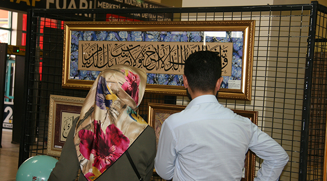 GELENEKLİ TÜRK İSLAM SANATLARI SERGİSİ AÇILDI
