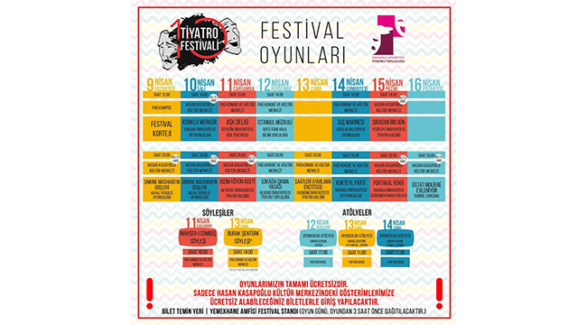 13 OYUN TİYATROSEVERLERLE BULUŞACAK