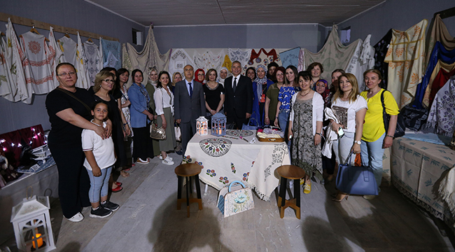 BÜYÜKŞEHİR KURSİYERLERİ ESERLERİNİ SERGİLEDİ