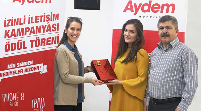 AYDEM İZİNLİ İLETİŞİM KAMPANYASI ÖDÜLLERİ DAĞITILDI
