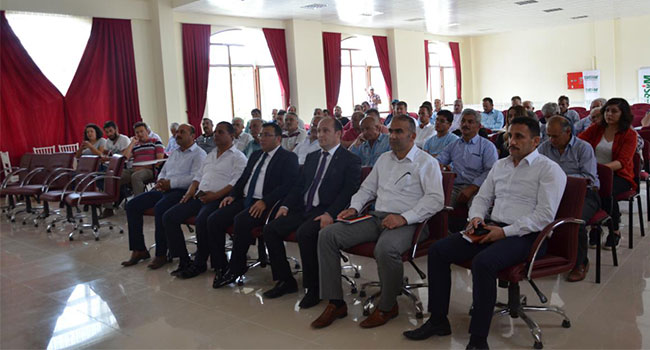 ÇAL İLÇESİNDE TARSİM TOPLANTI YAPTI