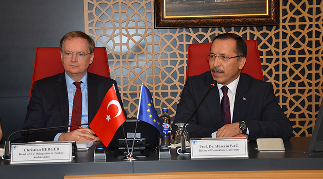 BÜYÜKELÇİ BERGER,PAÜ SENATOSU İLE BULUŞTU