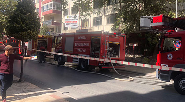 DOKTORLAR CADDESİ’NDE KORKUTAN YANGIN