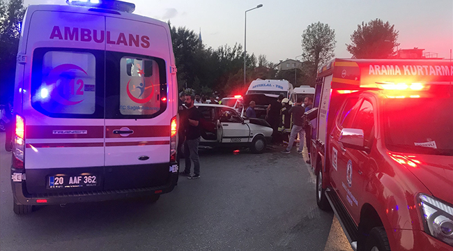 KAZA ANI GÜVENLİK KAMERASINA YANSIDI