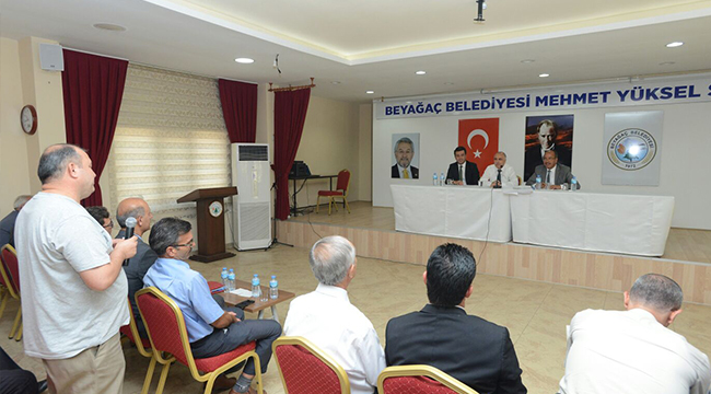 KARAHAN,BEYAĞAÇ’IN MUHTARLARI İLE BİRARAYA GELDİ