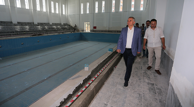 KARAHASANLI YÜZME HAVUZU’NUN KABA iNŞAATI BiTTi