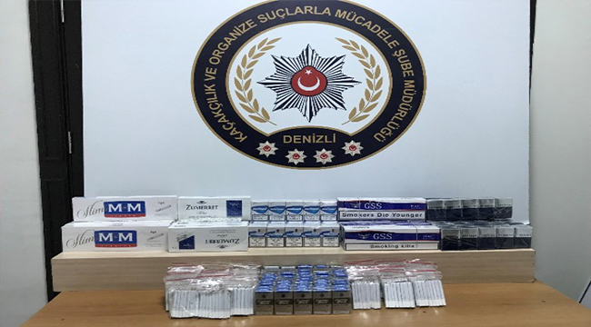 KAÇAK SİGARA VE İLAÇLARA EL KONULDU