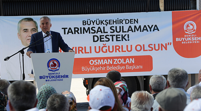 BÜYÜKŞEHİRDEN TARIMSAL SULAMAYA BÜYÜK KATKI