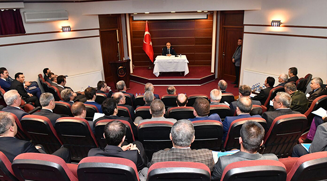 ŞUBE BAŞKANLARI VE KAYMAKAMLAR TOPLANTISI YAPILDI