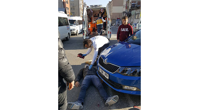YARALI SÜRÜCÜ HASTANEYE KALDIRILDI
