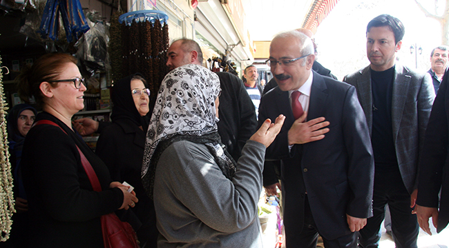 ELVAN,VATANDAŞLARLA VE PARTİLİLERLE BULUŞTU