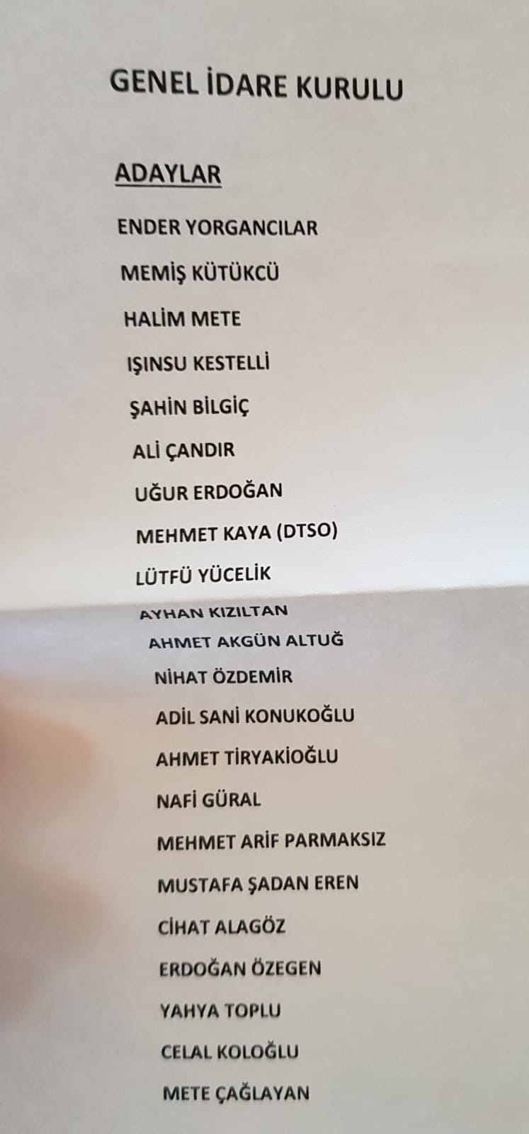 DTO, 16 DELEGESİYLE TOBB GENEL KURULUNDA