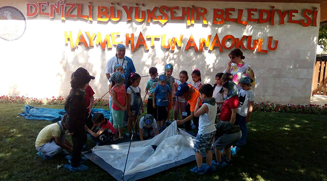 MİNİKLER DOĞAL YAŞAMI YAŞAYARAK ÖĞRENDİ