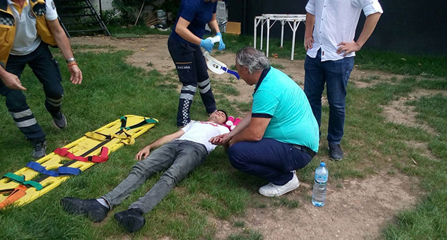 DENİZLİ’DE TRAFİK KAZASI: 1 YARALI