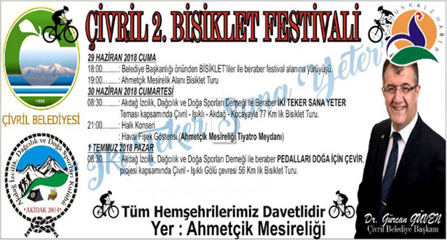 ÇİVRİL, BİSİKLET FESTİVALİNE HAZIR